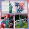 5 Ft Statue of Liberty Cardboard Stand up Cutout Independence Day Patriotic PVC Stand up Photo Props Waterproof New York City Themed Cutout for 4th of July Party Decoration